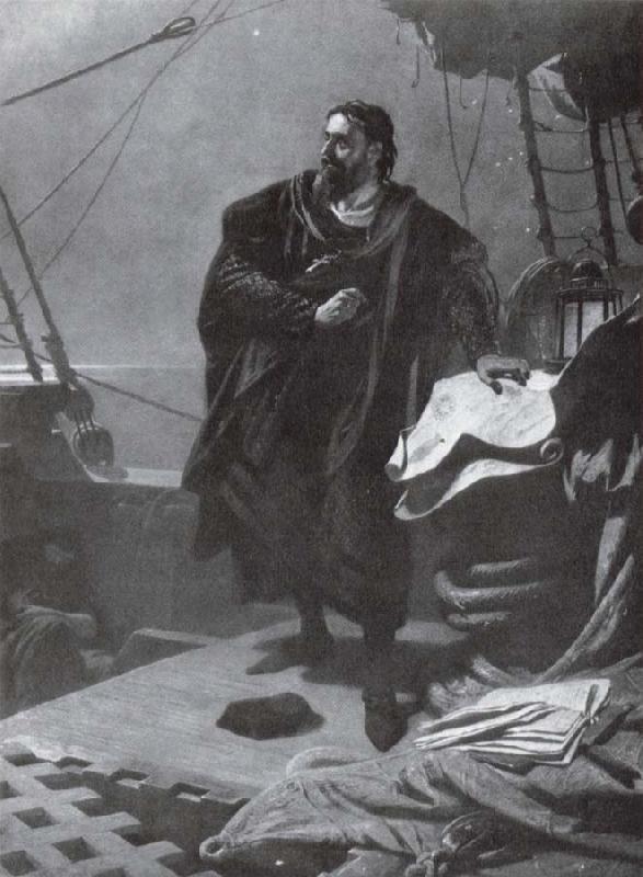 Karl Theodor von Piloty Columbus oil painting image